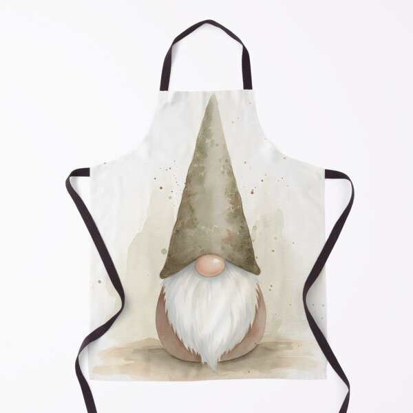 Item preview, Earth Tone Garden Gnome Watercolor Character designed and sold by homydesign.