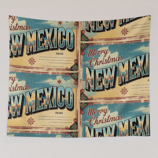 Item preview, Merry Christmas From New Mexico USA Postcard Greetings Retro Travel Vintage designed and sold by TravelPostcardGems.