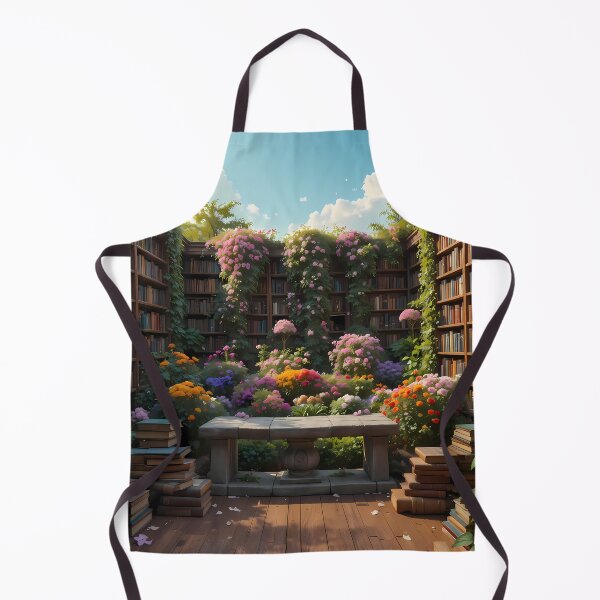 Item preview, Botanical Enchanting Scenes Books Blooming Among Beautiful Flowers designed and sold by ART ATTACK ZONE.