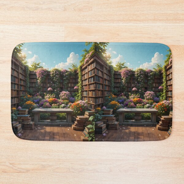 Item preview, Botanical Enchanting Scenes Books Blooming Among Beautiful Flowers designed and sold by ART ATTACK ZONE.