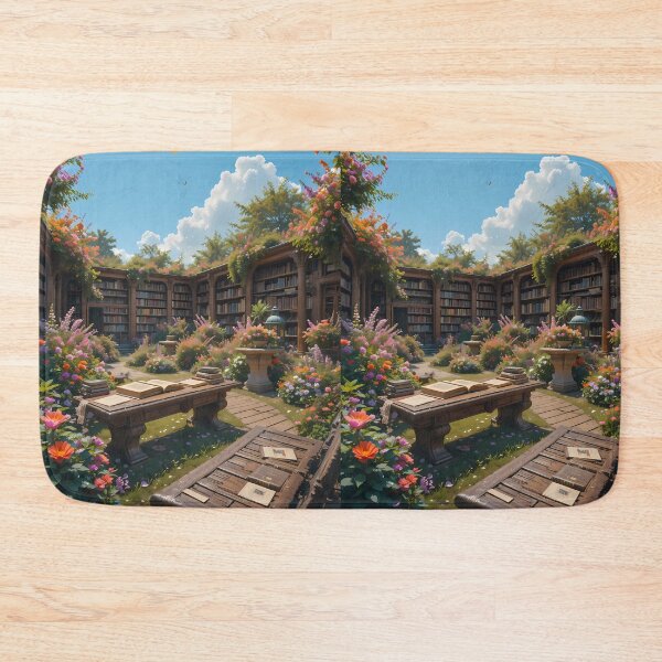 Item preview, Landscape Enchanting Scenes Books Blooming Among Beautiful Flowers designed and sold by ART ATTACK ZONE.