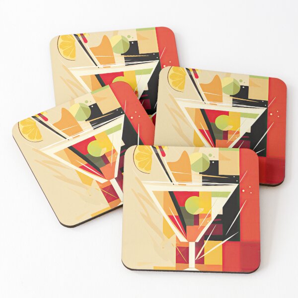 Item preview, A colorful glass of refreshing drink against a creative, splashy background designed and sold by Jerhus.