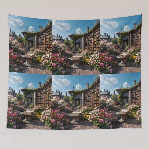 Item preview, Outdoor Enchanting Scenes Books Blooming Among Beautiful Flowers designed and sold by ART ATTACK ZONE.