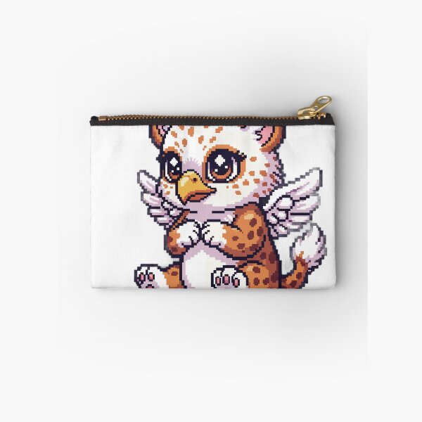 Item preview, Baby Eagle-Leopard Cutie – Irresistible Winged Kawaii Pixel Sticker designed and sold by Pixel Girl Aesthetic Studio.