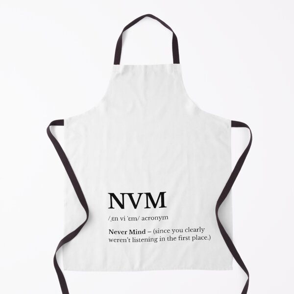 Item preview, NVM Funny Acronym Quote Minimalist Typography Art designed and sold by HasHs.