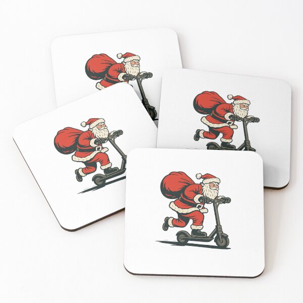 Item preview, Santa Riding Scooter Fast Holiday Motion  designed and sold by barrycantre11.