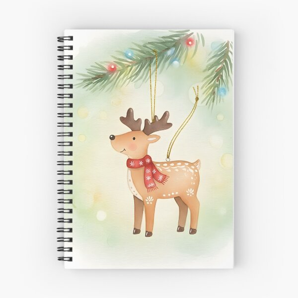 Item preview, Cute Reindeer Ornament Hanging from Christmas Tree Branch designed and sold by homydesign.