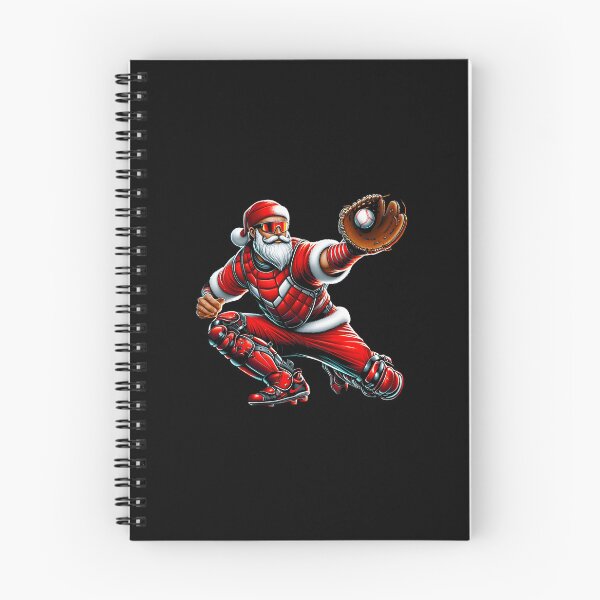 Item preview, Santa Baseball Catch Dynamic Holiday Athlete  designed and sold by barrycantre11.