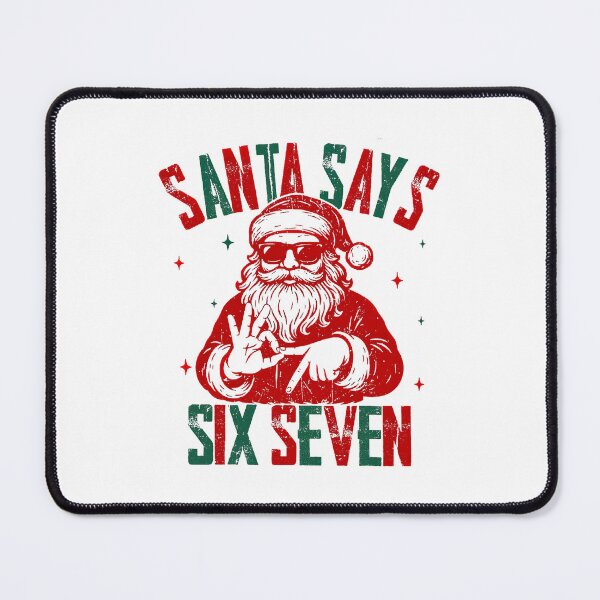 Item preview, Santa Says Six Seven Festive Hand Sign designed and sold by barrycantre11.