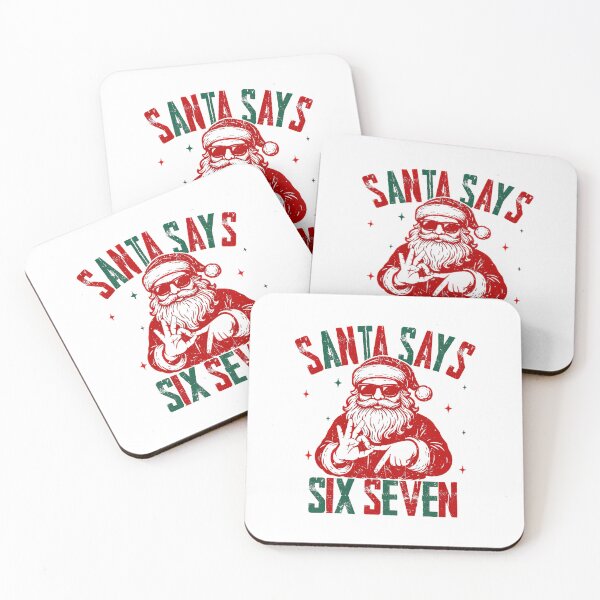 Item preview, Santa Says Six Seven Festive Hand Sign  designed and sold by barrycantre11.