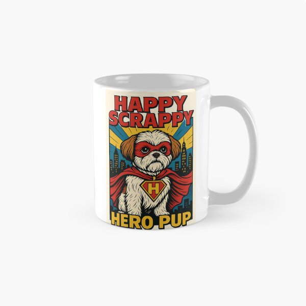 Item preview, HAPPY SCRAPPY HERO PUP - FOR CLERKS AND KEVIN SMITH FANS designed and sold by An Artist To The Fullest.