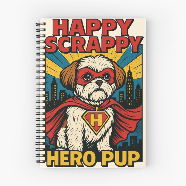 Item preview, HAPPY SCRAPPY HERO PUP - FOR CLERKS AND KEVIN SMITH FANS designed and sold by An Artist To The Fullest.