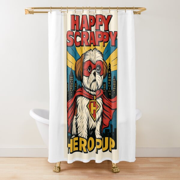Item preview, HAPPY SCRAPPY HERO PUP - FOR CLERKS AND KEVIN SMITH FANS designed and sold by An Artist To The Fullest.