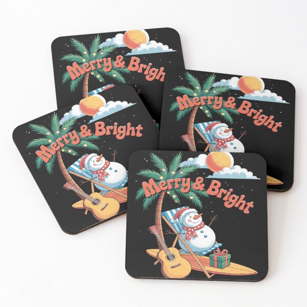 Item preview, Christmas in July Snowman on Palm Tree Tropical Beach  designed and sold by InspiredFoul.