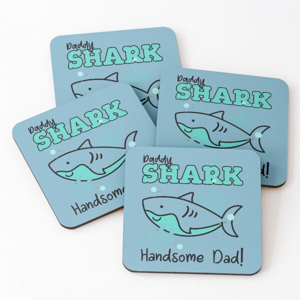 Item preview, DADDY SHARK Handsome Dad designed and sold by JusTiceT-shirts.