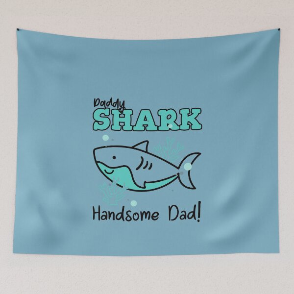 Item preview, DADDY SHARK Handsome Dad designed and sold by JusTiceT-shirts.