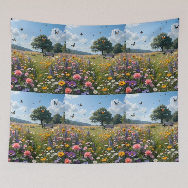 Item preview, Read Enchanting Scenes Books Blooming Among Beautiful Flowers designed and sold by ART ATTACK ZONE.
