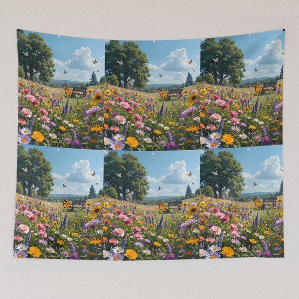 Item preview, Write Enchanting Scenes Books Blooming Among Beautiful Flowers designed and sold by ART ATTACK ZONE.