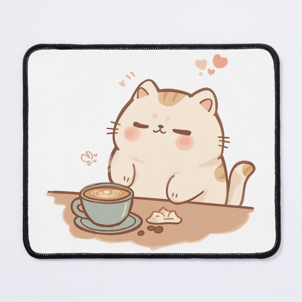 Item preview, Cat Paws Dipped Into Latte Foam – Cozy Cute Café Cat Illustration | Slow Day Friends designed and sold by SlowDayFriends.