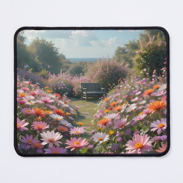 Item preview, Gym Enchanting Scenes Books Blooming Among Beautiful Flowers designed and sold by ART ATTACK ZONE.