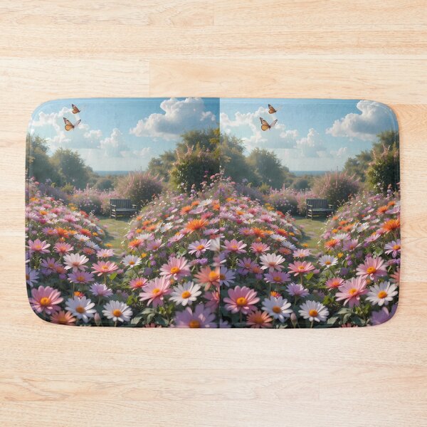 Item preview, Gym Enchanting Scenes Books Blooming Among Beautiful Flowers designed and sold by ART ATTACK ZONE.