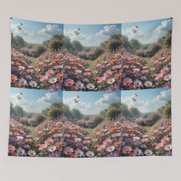 Item preview, Gym Enchanting Scenes Books Blooming Among Beautiful Flowers designed and sold by ART ATTACK ZONE.