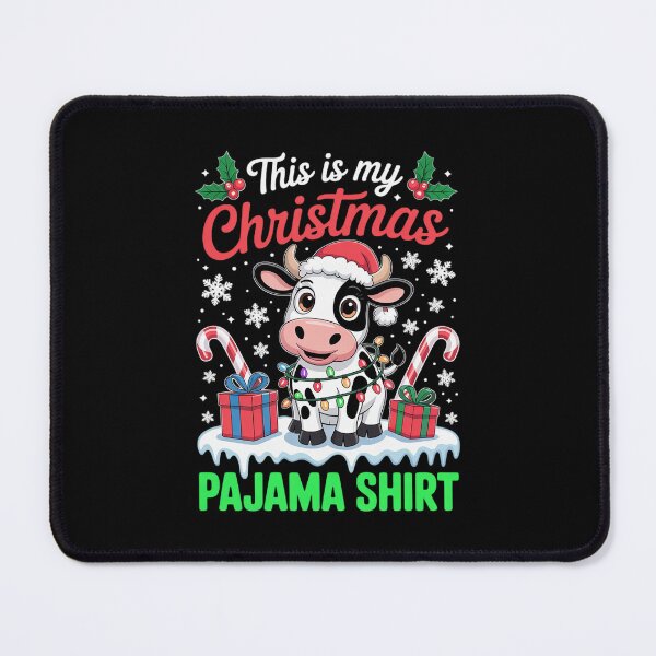 Item preview, This Is My Christmas Pyjama Santa Xmas Lights Cow 1  designed and sold by PowAcademy.