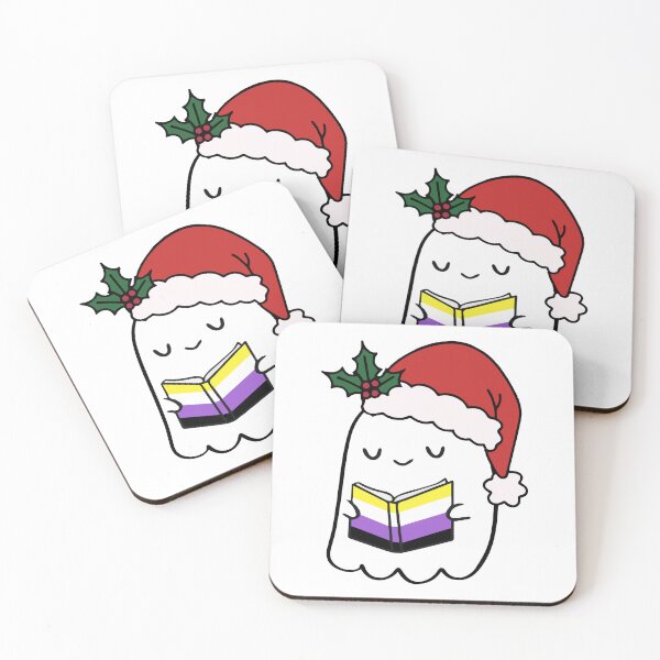 Item preview, Non-Binary Santa Hat Ghost designed and sold by Cannaxes Studio.