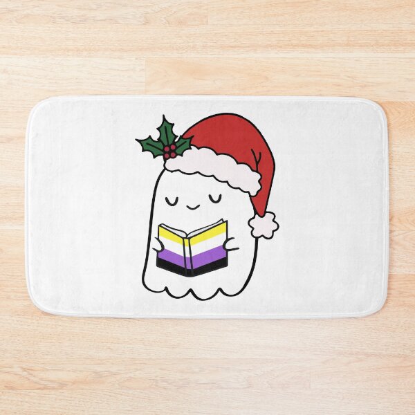 Item preview, Non-Binary Santa Hat Ghost designed and sold by Cannaxes Studio.