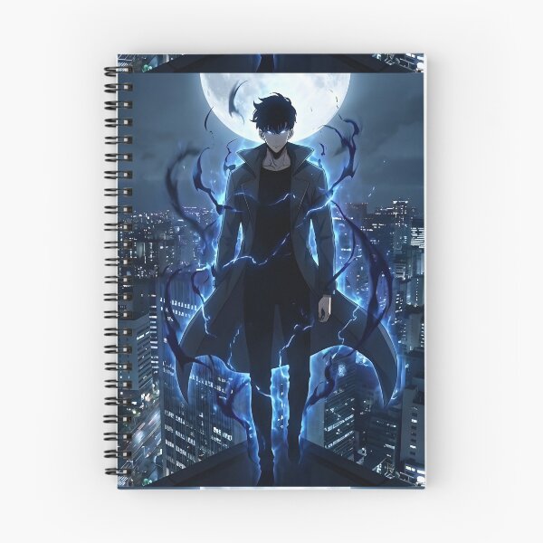 Item preview, Dark Urban Sorcerer – Anime Style Blue Energy Artwork designed and sold by Hamiceis.