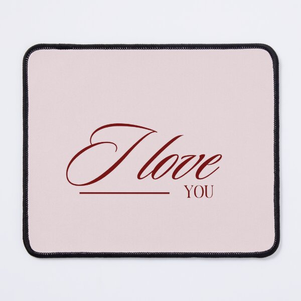 Item preview, I Love You – Elegant Script on Blush designed and sold by Soujji-Designs.