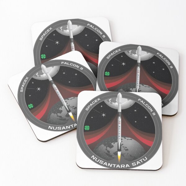 Item preview, SpaceX Falcon 9 Nusantara Satu Satellite Launch Patch designed and sold by CharlieDesings.