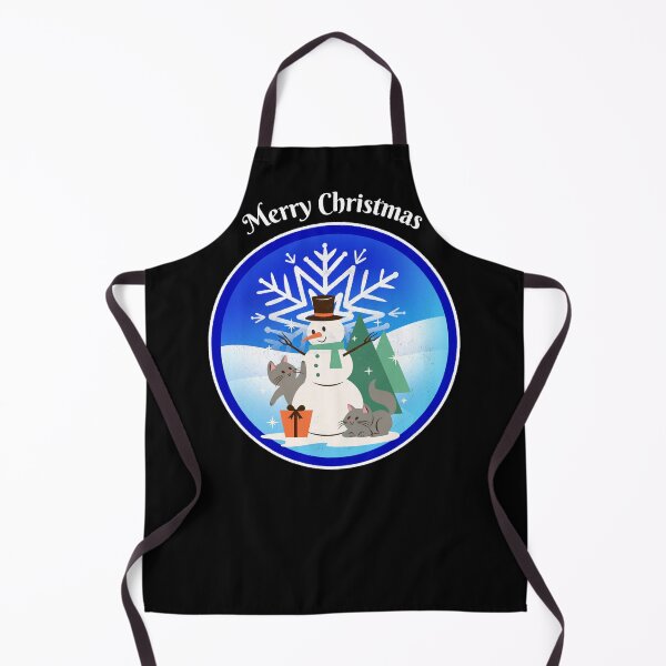 Item preview, Winter: Merry Christmas Snowman and Cats designed and sold by AlfredsTees.