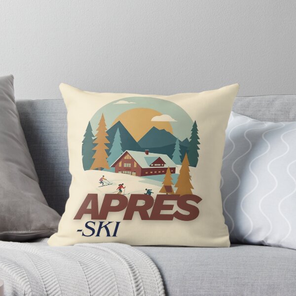 Item preview, Retro Après-Ski Lodge Design – Vintage Winter Mountain Illustration designed and sold by SimplyJasper.
