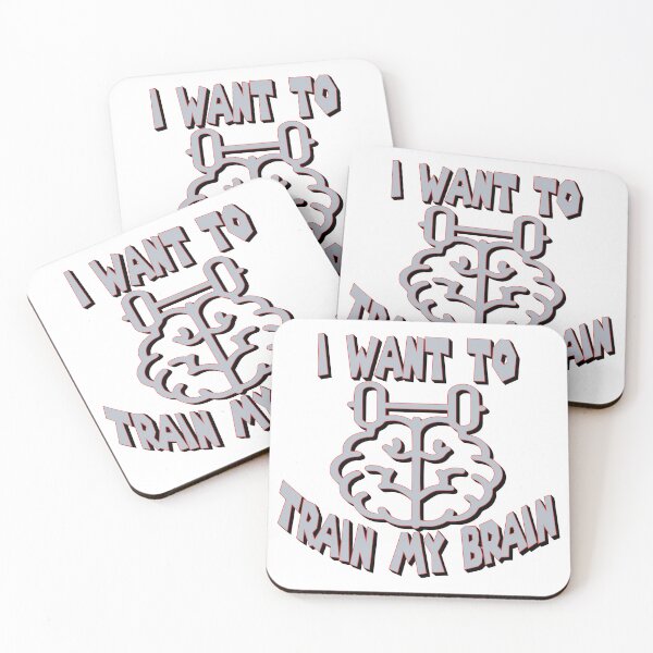 Item preview, I Want to Train My Brain – Brain Training & Mind Exercise Design – Puzzle & Learning Gift designed and sold by sednalafandy79.