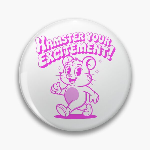 Item preview, Hamster Your Excitement — Retro Rubber Hose Pet Cartoon designed and sold by Mdozet.