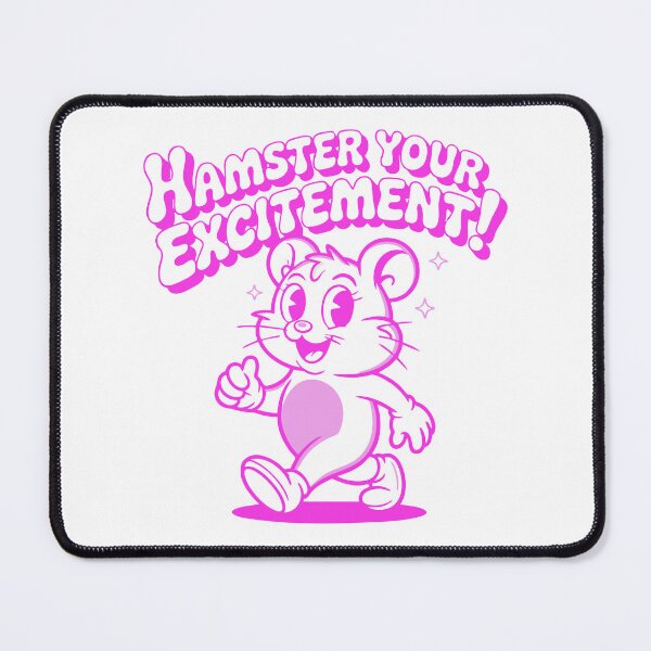 Item preview, Hamster Your Excitement — Retro Rubber Hose Pet Cartoon designed and sold by Mdozet.