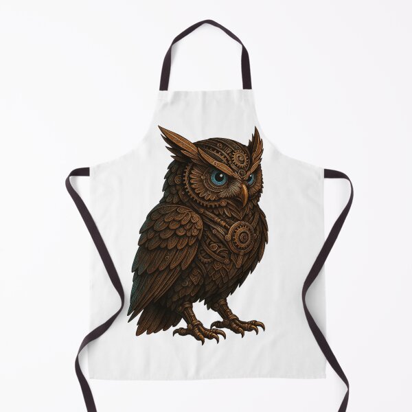 Item preview, Steampunk Owl – Mechanical Brass Sentinel designed and sold by Papier Atelier Art.