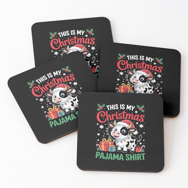 Item preview, This Is My Christmas Pyjama Santa Xmas Lights Cow  designed and sold by PowAcademy.