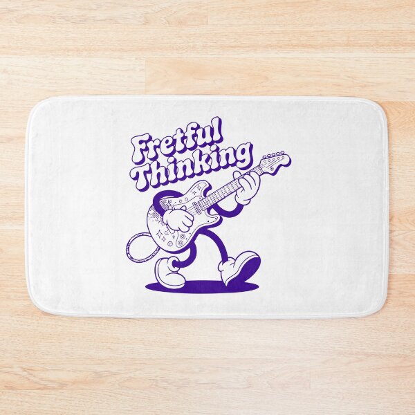 Item preview, Fretful Thinking — Retro Rubber Hose Guitar Cartoon designed and sold by Mdozet.