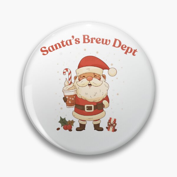 Item preview, Santa Barista – Fun Coffee Christmas Design designed and sold by LWDesignLab.