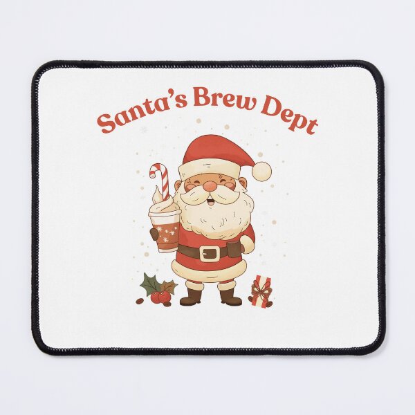 Item preview, Santa Barista – Fun Coffee Christmas Design designed and sold by LWDesignLab.