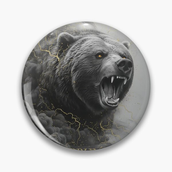 Item preview, Grizzly Bear Roar: Gold Smoke Effect designed and sold by newvisionart191.