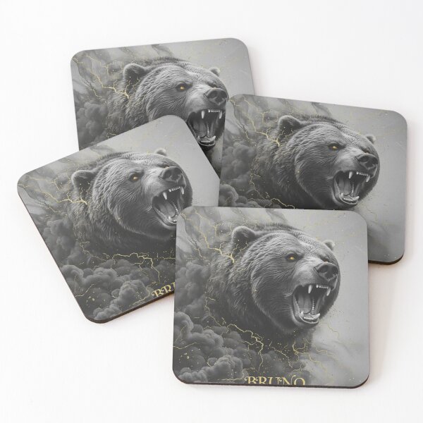 Item preview, Grizzly Bear Roar: Gold Smoke Effect designed and sold by newvisionart191.