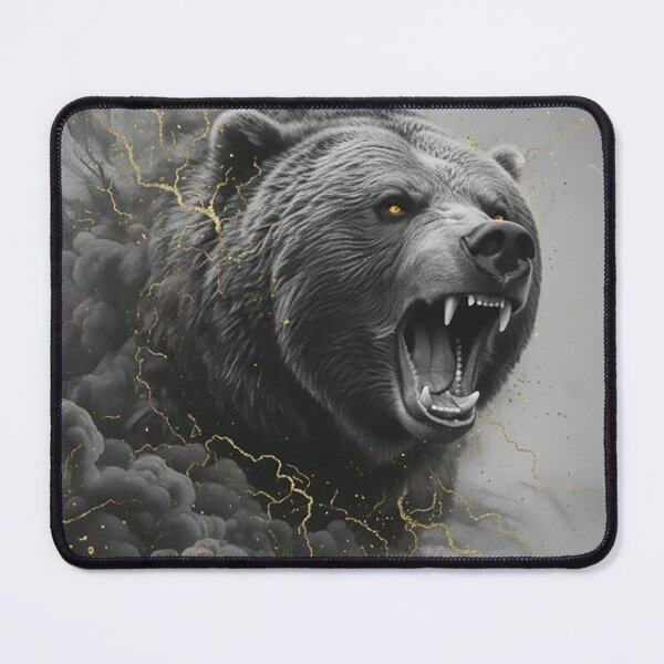 Item preview, Grizzly Bear Roar: Gold Smoke Effect designed and sold by newvisionart191.