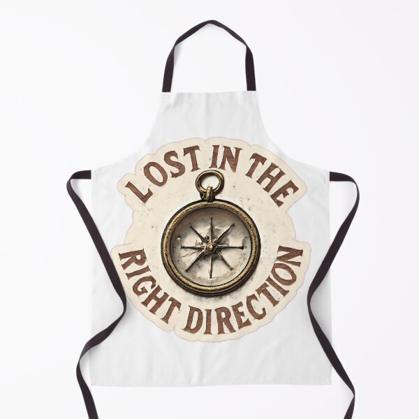Item preview, Lost in the right direction Compass Adventure Vintage Travel designed and sold by Retro-Anime9.