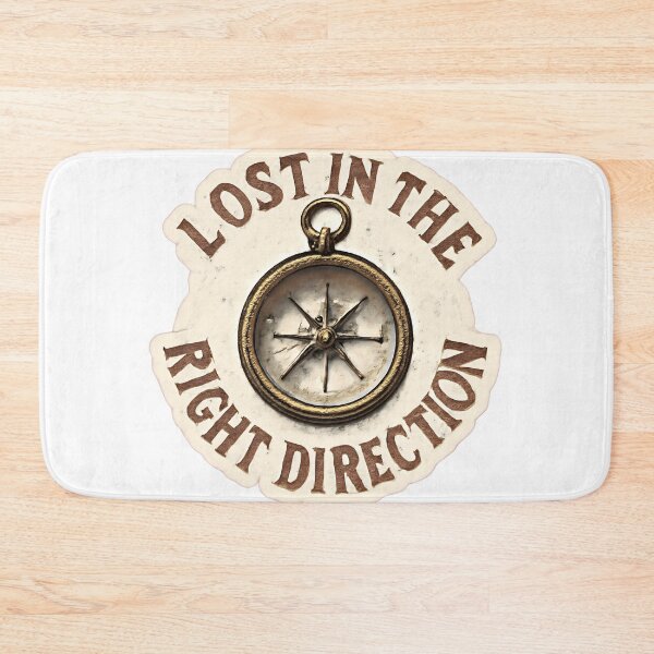 Item preview, Lost in the right direction Compass Adventure Vintage Travel designed and sold by Retro-Anime9.