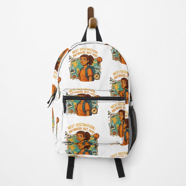 Item preview, Next Destination, Anywhere But Here Adventure Vintage Travel designed and sold by Retro-Anime9.