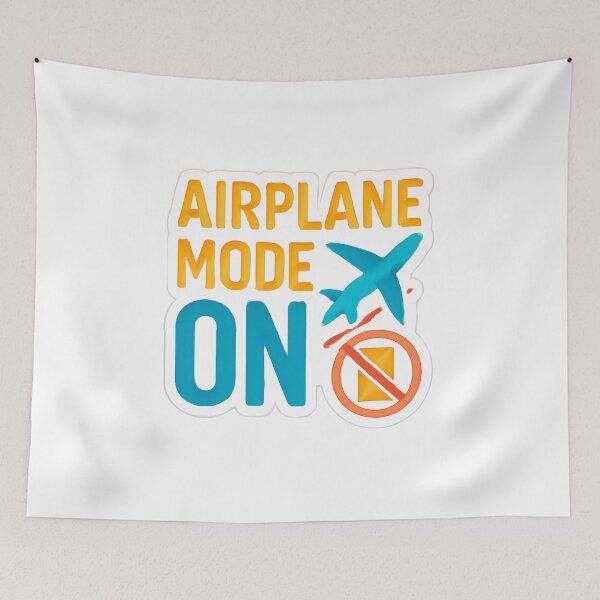 Item preview, Airplane Mode: ON Adventure Vintage Travel designed and sold by Retro-Anime9.