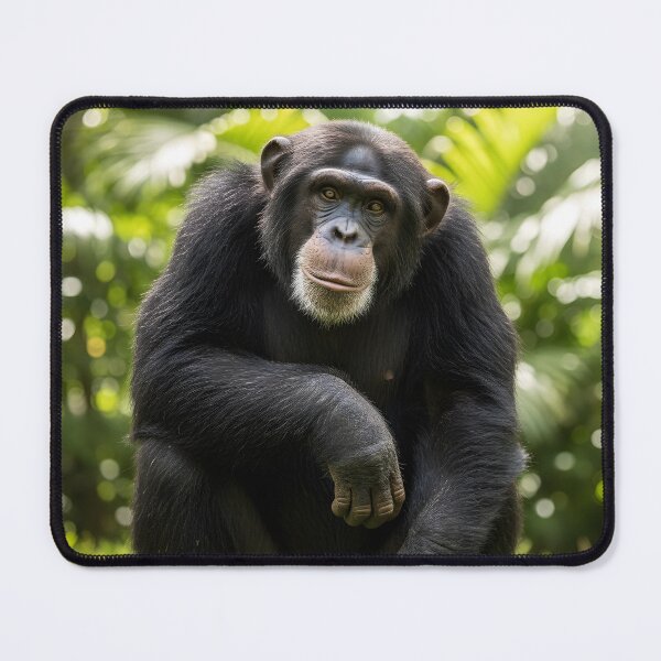 Item preview, Close-up Portrait of a Chimpanzee Sitting on the Grass designed and sold by homydesign.